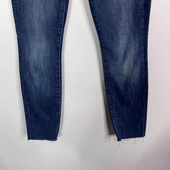 Mother Womens Size 24 High Waisted Looker Ankle Fray Jeans Not Rough Enough - Picture 4 of 12